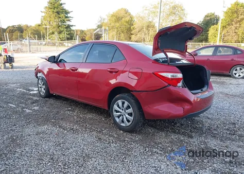 2015 Toyota Corolla Le z USA, uszkodzony, nr VIN 2T1BURHE7FC348992